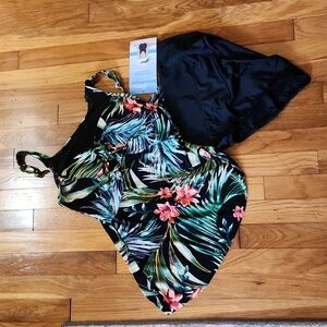 Tropical Floral Women's Swim Set